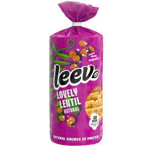 Wafle z Soczewicy Proteinowe Solone Bezglutenowe Bio 100 g - Leev