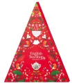 Kalendarz Adwentowy Trójkątny Czerwony 25 Piramidek Bio 50 g - English Tea Shop