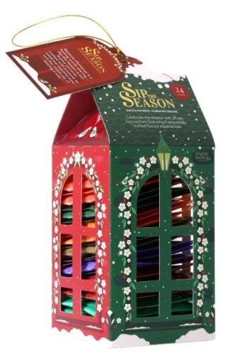 Zestaw Herbat Świąteczna Latarenka 24 Saszetki w 8 Smakach Bio 36 g - English Tea Shop