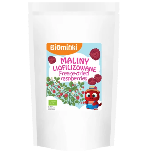 Maliny Liofilizowane Bio 30 g - Biominki