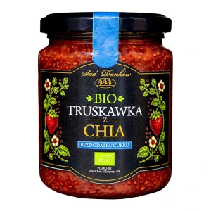 Truskawka z Chia Bez Dodatku Cukrów Bio 240 g - Sad Danków