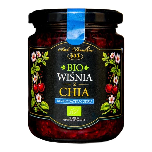 Wiśnia z Chia Bez Dodatku Cukrów Bio 240 g - Sad Danków