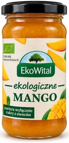 Mus z Mango Bez Dodatku Cukru Bio 250 g - Eko Wital