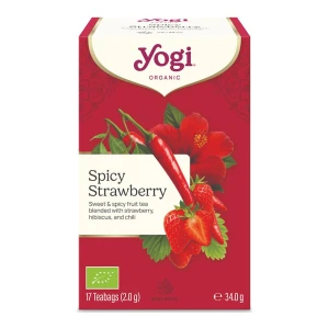 Herbatka Pikantna Truskawka Bio (17 x 2 g) 34 g - Yogi