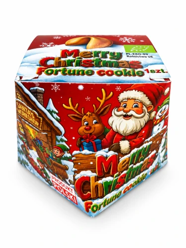 Ciasteczko z Wróżbą na Święta Bożego Narodzenia Bio 6 g - D&D Fun Cookies