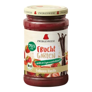 Mus Truskawka - Wanilia (70% Owoców) Bezglutenowy Bio 225 g - Zwergenwiese