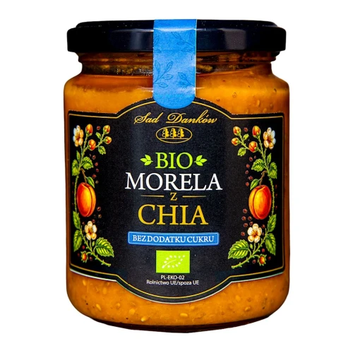 Morela z Chia Bez Dodatku Cukrów Bio 240 g - Sad Danków