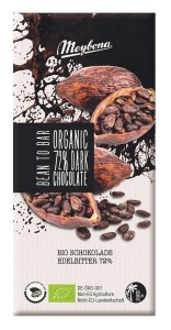 Czekolada gorzka 72 % bio 100 g - Meybona