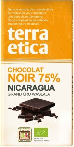 CZEKOLADA GORZKA 75 % NIKARAGUA FAIR TRADE BIO 100 g - TERRA ETICA