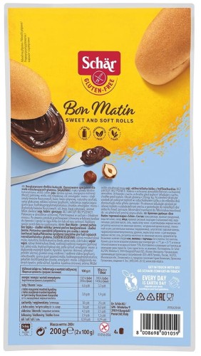 BON MATIN - SŁODKIE BUŁECZKI BEZGLUTENOWE (4 x 50 g) 200 g - SCHAR
