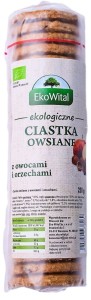 CIASTKA OWSIANE Z OWOCAMI I ORZECHAMI BIO 250 g - EKO WITAL