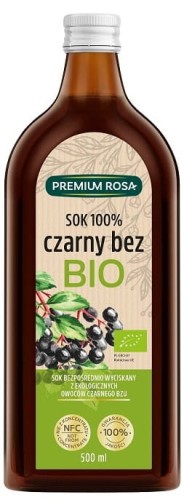 SOK Z BZU CZARNEGO 100%  BIO 500ml - PREMIUM ROSA
