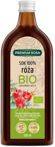 SOK Z DZIKIEJ RÓŻY 100%  BIO 500 ml - PREMIUM ROSA