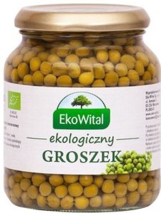 GROSZEK ZIELONY W ZALEWIE BIO 350 g / 230 g - EKO WITAL
