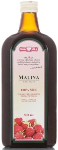 SOK Z MALIN 100% 500 ml - POLSKA RÓŻA