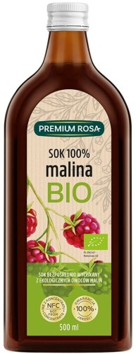 SOK Z MALIN 100% BIO 500 ml - PREMIUM ROSA