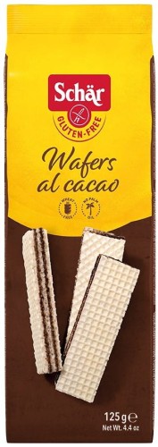 WAFERS CACAO - WAFELKI Z KREMEM KAKAOWYM BEZGLUTENOWE 125 g - SCHAR