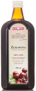 SOK ŻURAWINA 100% 500 ml - POLSKA RÓŻA
