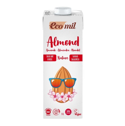 NAPÓJ MIGDAŁOWY BEZ DODATKU CUKRÓW BEZGLUTENOWY BIO 1l - ECOMIL