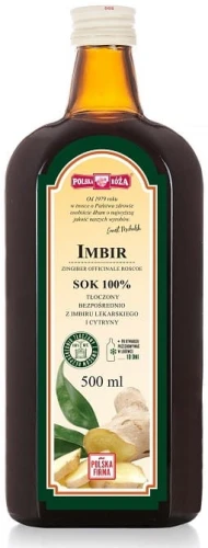 SOK Z IMBIRU 500 ml - POLSKA RÓŻA
