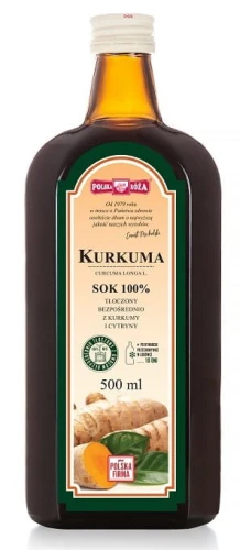 SOK Z KURKUMY 500 ml - POLSKA RÓŻA