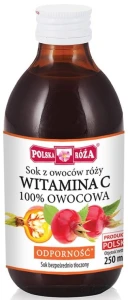 Sok z Owoców Róży Witamina C 100% 250 ml - Polska Róża