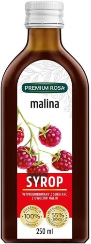 SYROP MALINOWY 250 ml - PREMIUM ROSA
