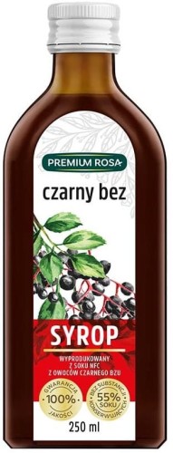 SYROP Z CZARNEGO BZU 250 ml - PREMIUM ROSA