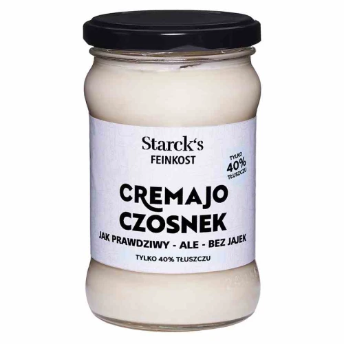 MAJONEZ WEGAŃSKI CZOSNKOWY 270 g - STARCK`S