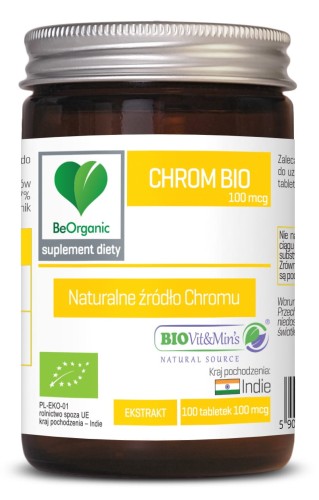 CHROM EKSTRAKT BIO 100 TABLETEK (100 mcg) - BE ORGANIC