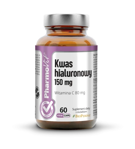 KWAS HIALURONOWY 60 KAPSUŁEK 33,78 g - PHARMOVIT (CLEAN LABEL)