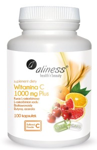 WITAMINA C 1000 mg PLUS x 100 kaps VEGE - ALINESS