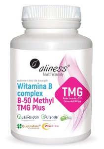 WITAMINA B COMPLEX B-50 METHYL TMG PLUS 100 VEGE kaps. - ALINESS