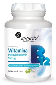 WITAMINA B12 METHYLCOBALAMIN 950 µg x 100 kaps. - ALINESS