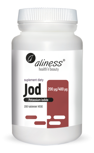 JOD (JODEK POTASU) 200 µg / 400 µg x 200 Vege tabs - ALINESS