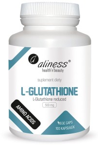 L-GLUTATHIONE REDUCED 500 mg x 100 VEGE CAPS. - ALINESS