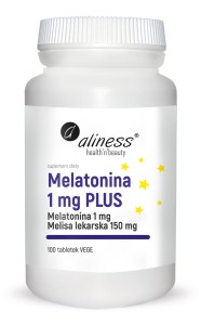 MELATONINA 1 mg PLUS x 100 tabletek Vege - ALINESS