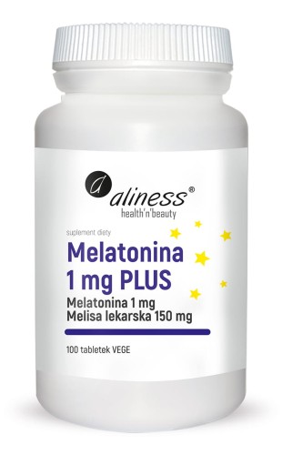 MELATONINA 1 mg PLUS x 100 tabletek Vege - ALINESS