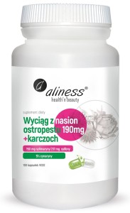 EKSTRAKT Z NASION OSTROPESTU 190 mg + KARCZOCH x 100 Vege caps - ALINESS