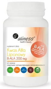 KWAS ALFA LIPONOWY R-ALA 200 mg 60 tabletek - ALINESS