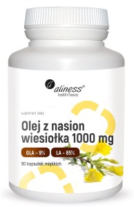 OLEJ Z NASION WIESIOŁKA 9% 1000 mg x 90 kapsułek - ALINESS