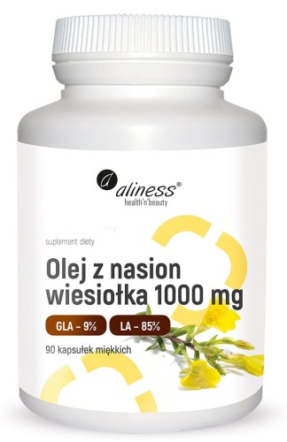 OLEJ Z NASION WIESIOŁKA 9% 1000 mg x 90 kapsułek - ALINESS