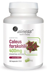 COLEUS FORSKOHLII 10% 400mg (POKRZYWA INDYJSKA) x 100 Vege caps. - ALINESS