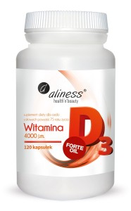 WITAMINA D3 FORTE OIL 4000 j.m. 120 kapsułek - ALINESS