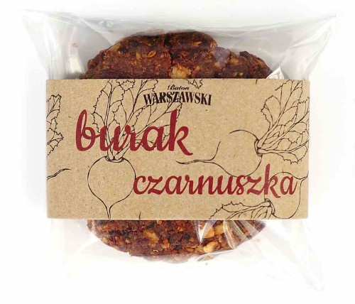 CIASTKO WARSZAWSKIE - BURAK I CZARNUSZKA BEZGLUTENOWE 60 g - BATON WARSZAWSKI