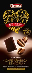 CZEKOLADA GORZKA 72% KAKAO Z KAWĄ BEZ DODATKU CUKRU ZERO 100 g - TORRAS