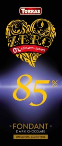 CZEKOLADA GORZKA 85% KAKAO BEZ DODATKU CUKRU ZERO 100 g - TORRAS