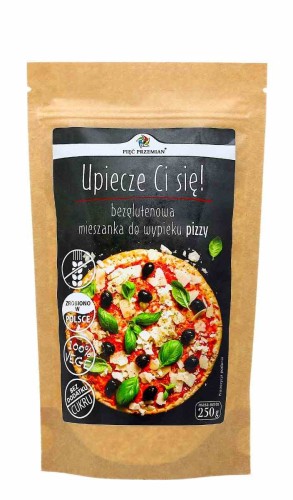 MIESZANKA DO WYPIEKU PIZZY BEZGLUTENOWEJ 250 g - PIĘĆ PRZEMIAN