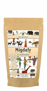 MIGDAŁY W CZEKOLADZIE BEZ DODATKU CUKRU 100 g - PIĘĆ PRZEMIAN