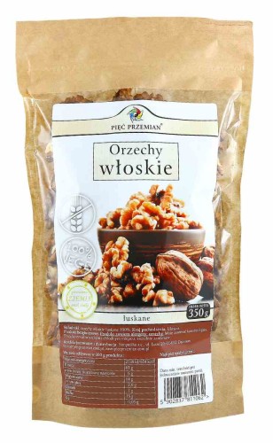 ORZECHY WŁOSKIE BEZGLUTENOWE 350 g - PIĘĆ PRZEMIAN